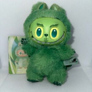 Pop Mart Big into Energy Series- Customized Labubu Pendant-Serenity💚 Grinch